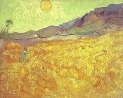 Wheat Fields with Reaper at Sunrise II